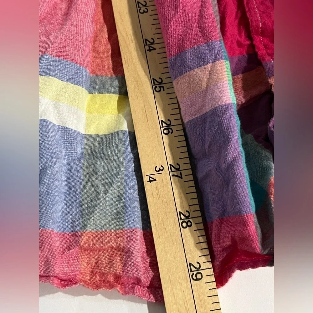 Ralph Lauren Kids Cotton Madras Chequered Dress in pink and blue size 12